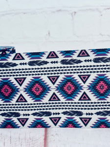Pink / Blue Aztec