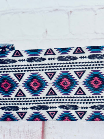 Pink / Blue Aztec