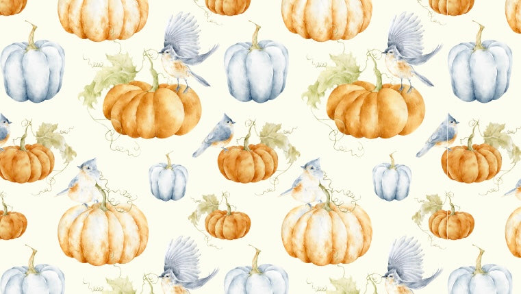 Orange and Light Blue Pupkins