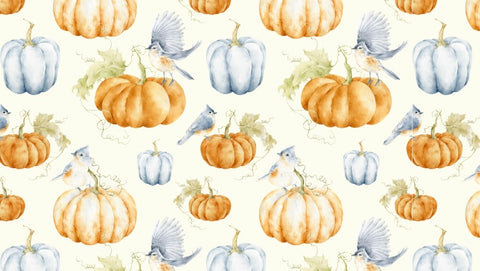 Orange and Light Blue Pupkins