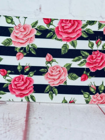 Stripe with Roses