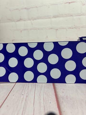 Purple / White dots