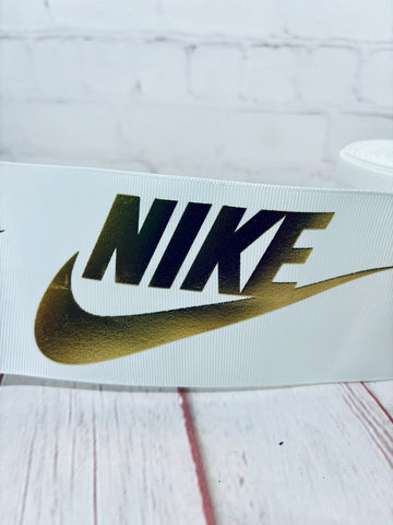 White & Gold Nike