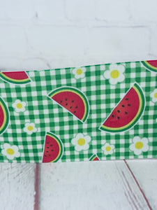 Green Plaid Watermelon