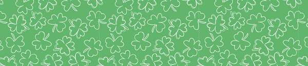 White Shamrocks on Green