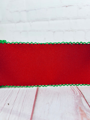 3 inch Red/Green Moonstitch