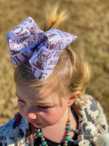 Custom western name bow