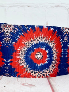 Red, Blue, Leopard Tie Dye
