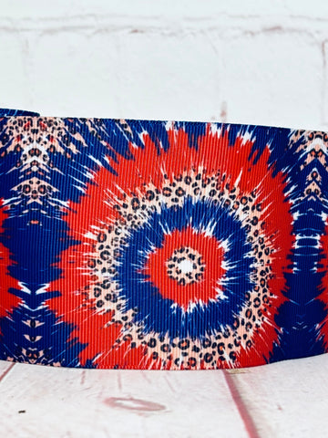 Red, Blue, Leopard Tie Dye