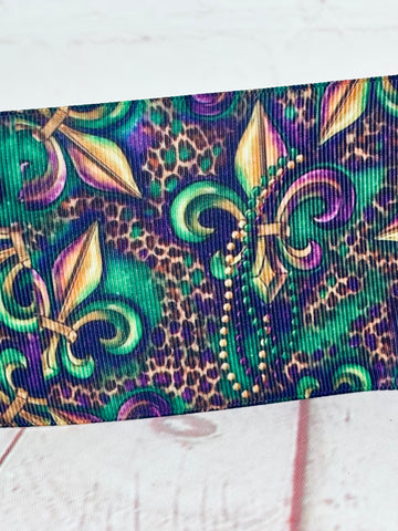 Fleur de lis leopard