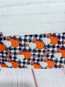 Pumpkins on Plaid
