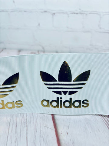 White & Gold Adidas