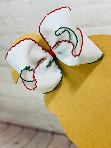 2.5inch White / Red & Green