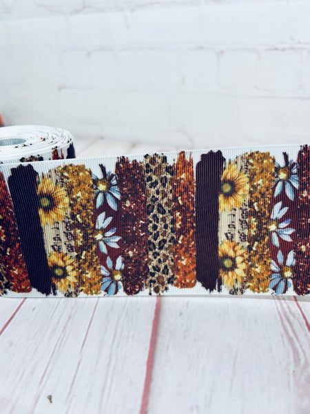 Brown & flowers Brushstrokes