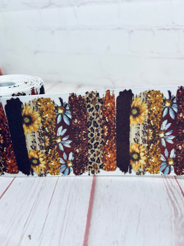 Brown & flowers Brushstrokes