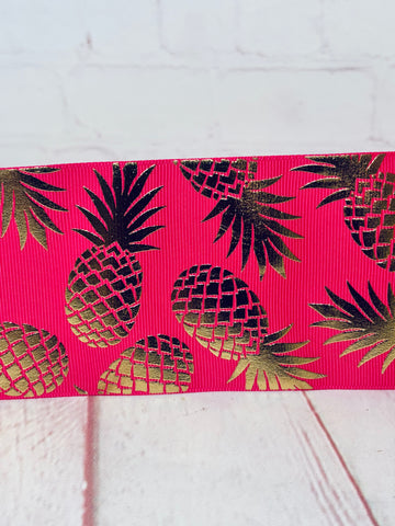 Pink with Gold Pineapple