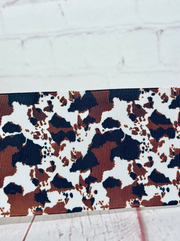 Brown & Black Cow Print