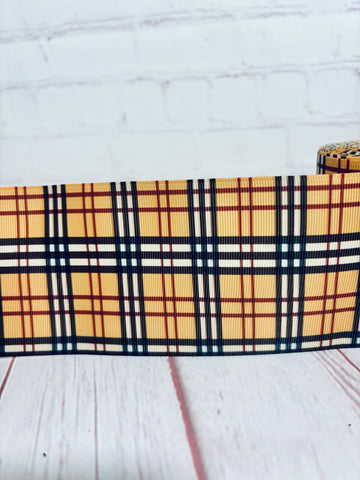 Tan / Black plaid