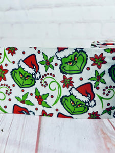 Grinch Face college with berries