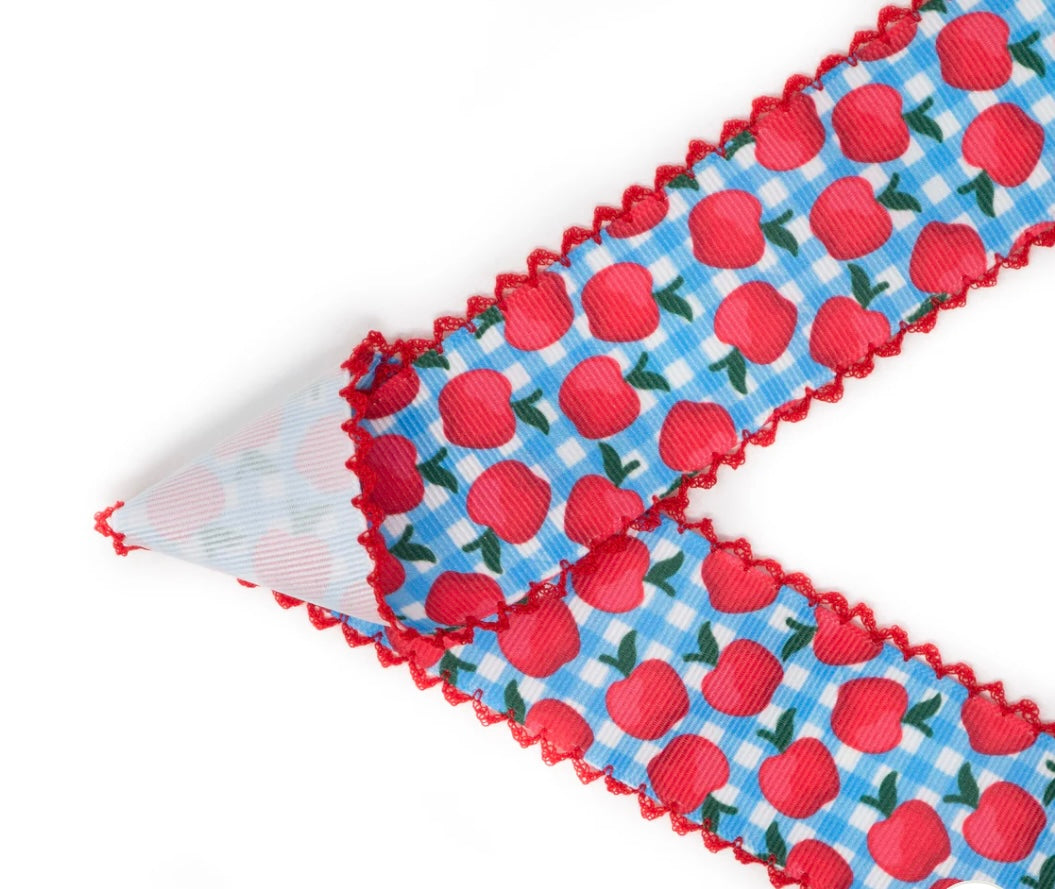 1.5inch Apple Gingham Moonstitch