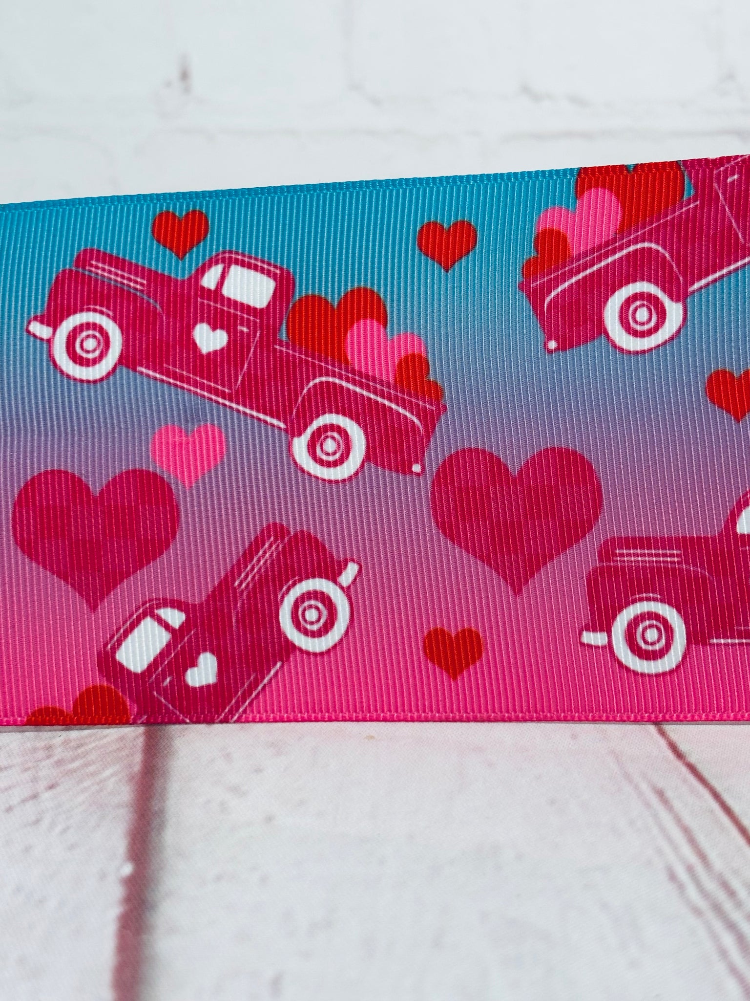 Pink / Blue Heart Truck