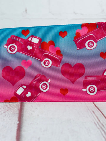 Pink / Blue Heart Truck