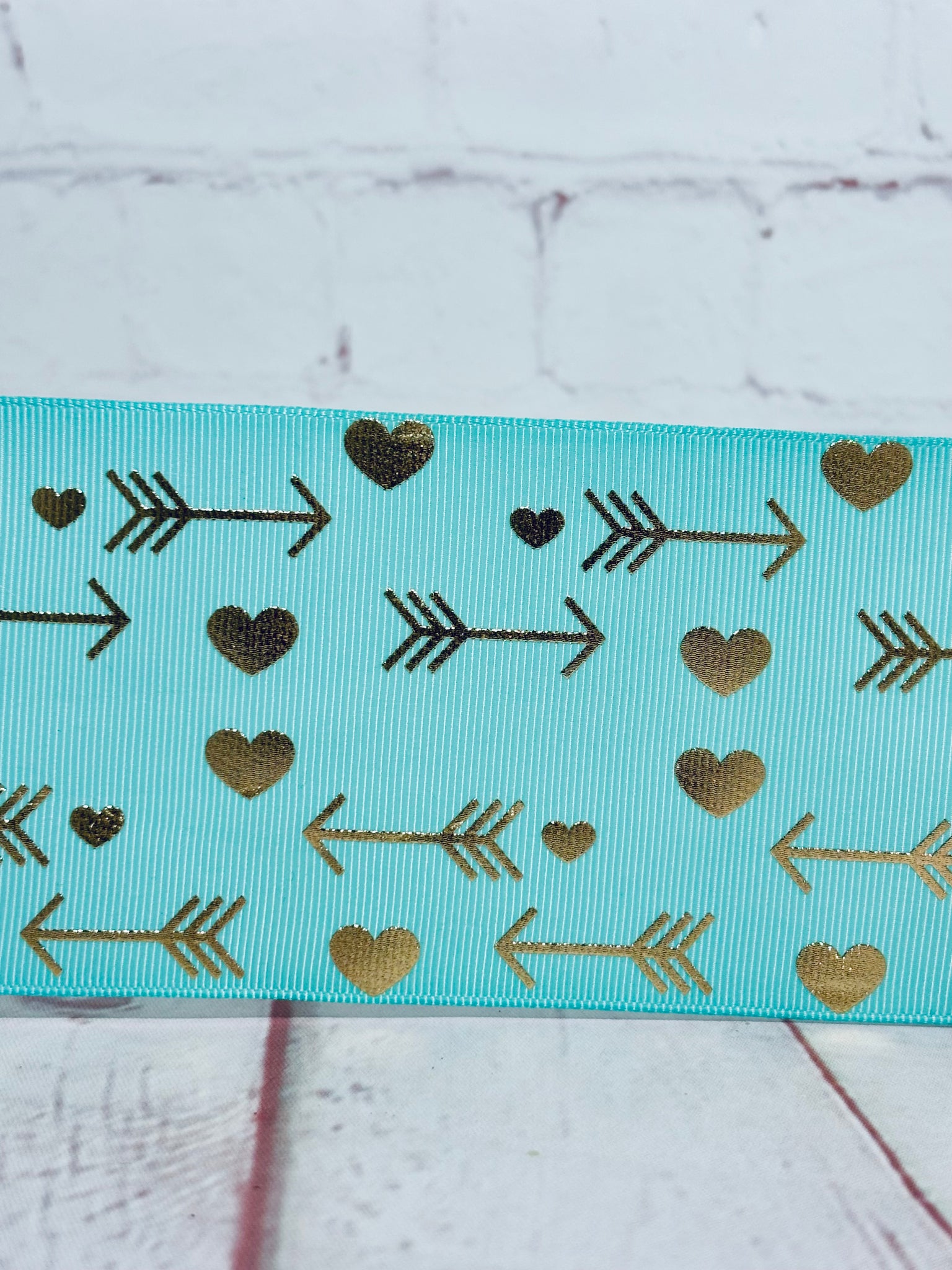 Teal Heart and Arrows