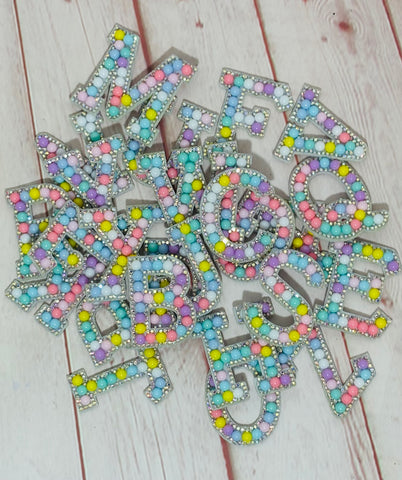 Pastel Beaded Letters