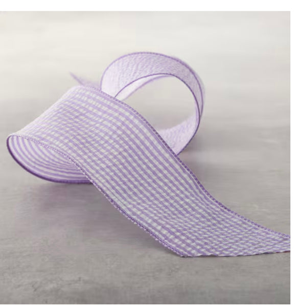 Purple stripe seersucker
