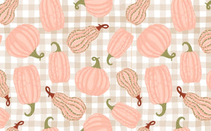 Pumpkins on Plaid