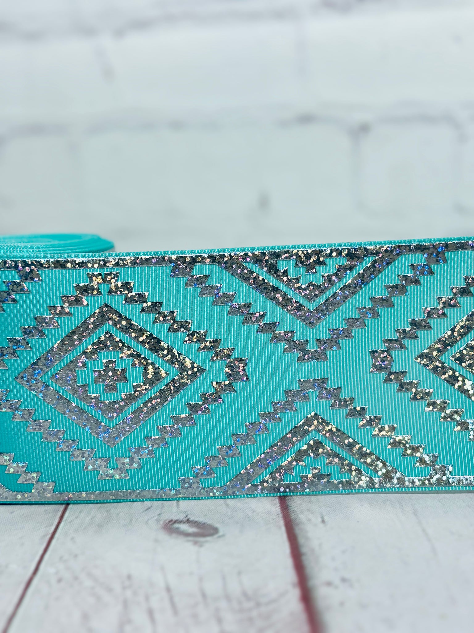 Mint/ Silver Aztec