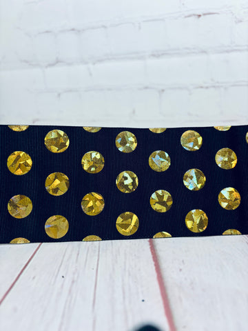 Black / Gold dots