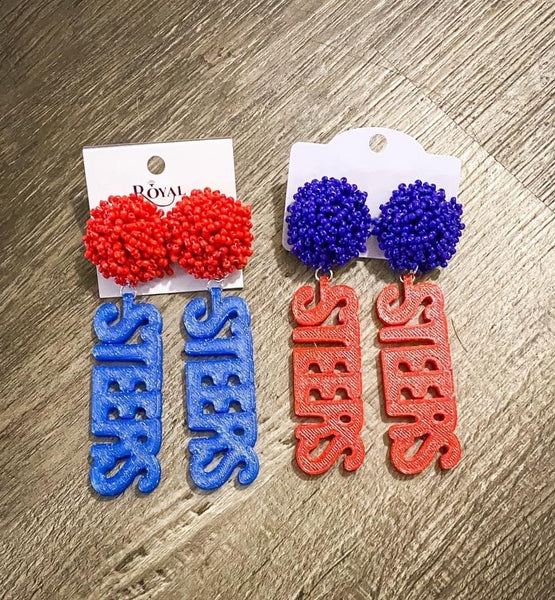 Pom earrings