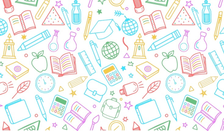 School Supplies Collage
