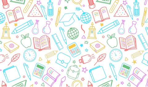 School Supplies Collage