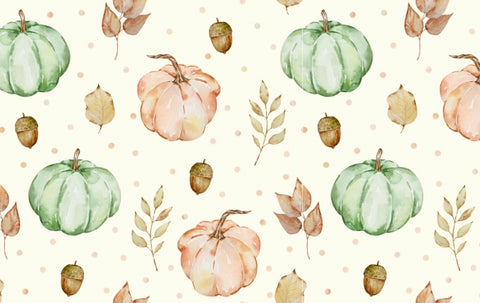 Neutral and Green Pumpkins