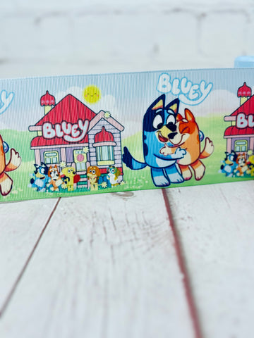 Blue doghouse