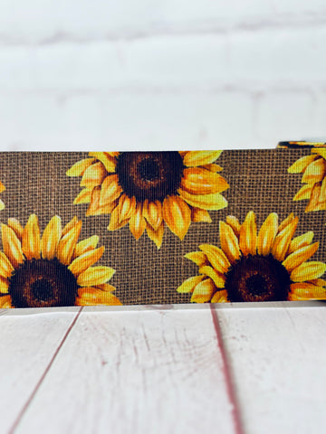 Burlap sunflowers