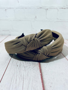 Dark Sand knotted Headband