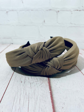 Dark Sand knotted Headband