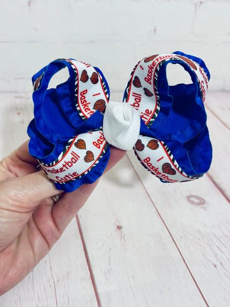 4.5 inch Basketball Double Lined bow