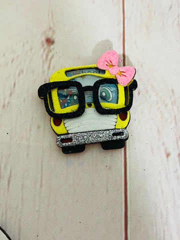 Bus with glasses