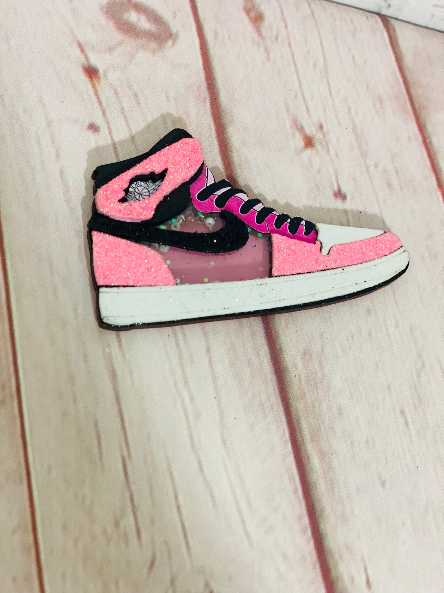 Pink Nike shoe