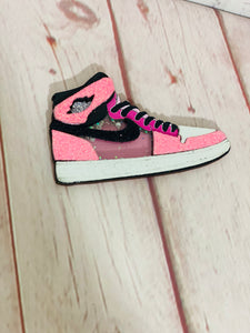 Pink Nike shoe