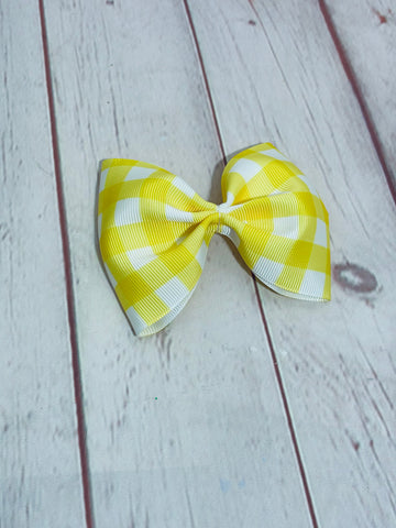 Yellow gingham mini