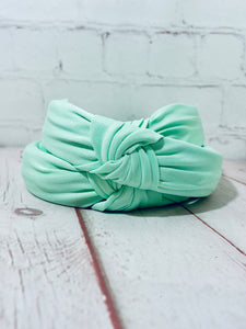 Mint knotted Headband