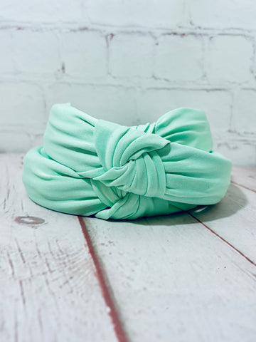 Mint knotted Headband