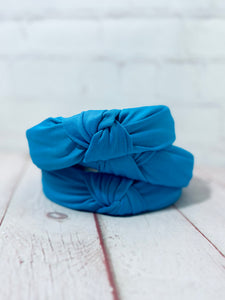 Blue knotted Headband