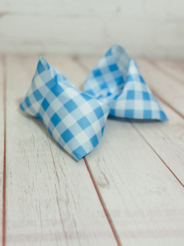 Light blue gingham