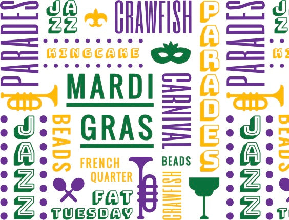 Mardi Gras Collage